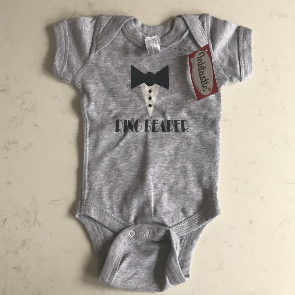 Ring bearer newborn onesie